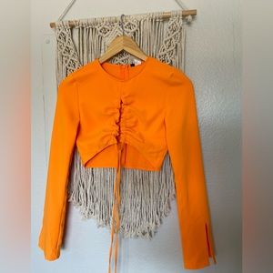 H&M orange crop top